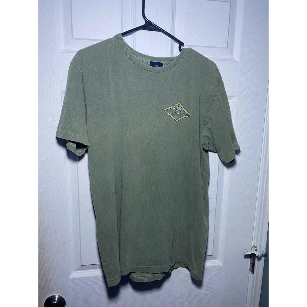 Zuma Jay Surfboards Malibu T-Shirt Mens Medium Green Yesterdays Graphic Tee USA